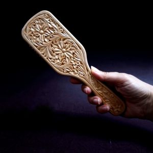 برس چوبی تمام منبت